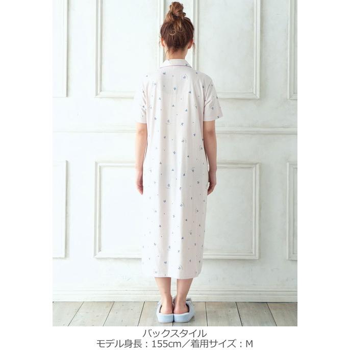 マタニティ パジャマ 前開き 半袖 春夏 ブルーベリー柄 ネグリジェ 授乳服 妊婦服 マタニティパジャマ ルームウェア レディース ロングワンピース Angeliebe Paypayモール店 通販 Paypayモール