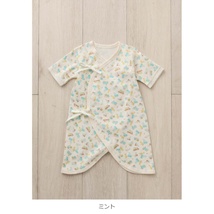 日本製 コンビ肌着 ベビー服 オーガニックフライスプリント 肌着 赤ちゃん ベビー用品 半袖 かわいい おしゃれ Boribon Oeuf マタニティ授乳服ベビー Angeliebe 通販 Paypayモール