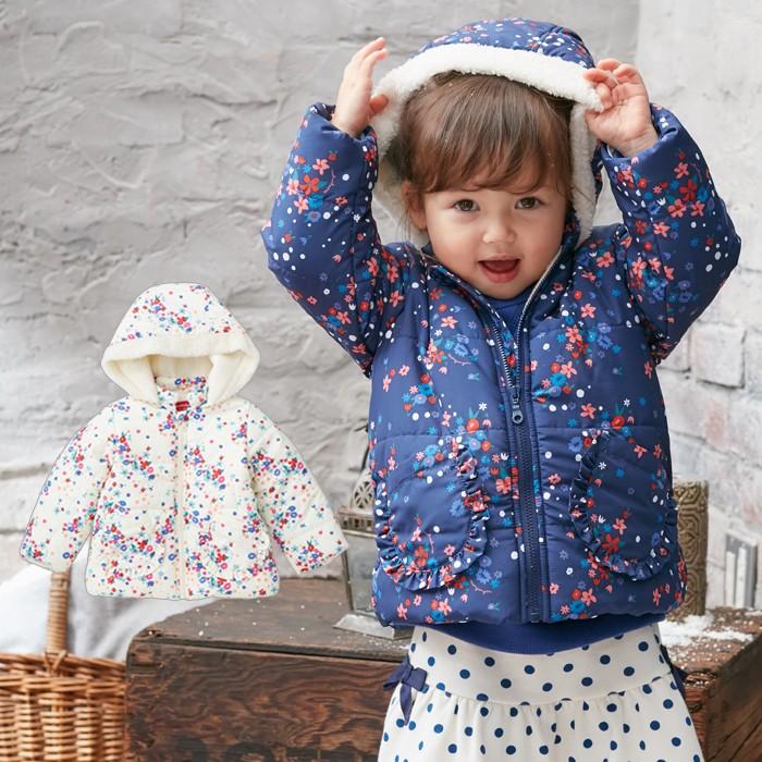期間限定 半額以下 ベビー 服 Mou Jon Jon 小花柄中綿ジャケット キッズ アウター 可愛い かわいい 子供服 女の子 おんなのこ コート あったか 防寒 長袖 Sale 公式通販 Www Endocenter Com Ua