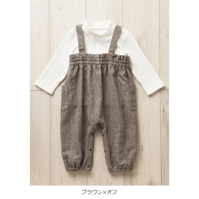 ベビー 親子コーデ Angeliebeオリジナル グレンチェックオールインワン トップスセット赤ちゃん おやこーで リンクコーデ ウエア サロペット マタニティ授乳服ベビー Angeliebe 通販 Paypayモール