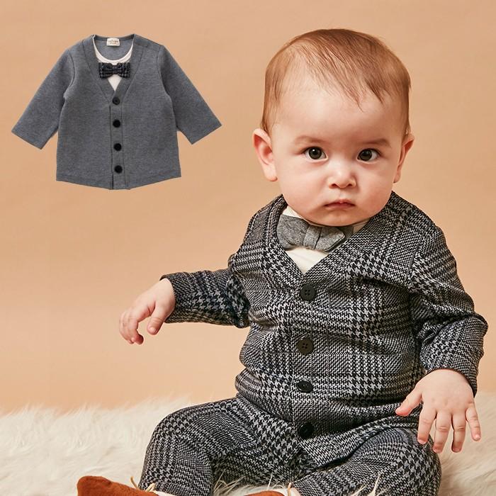 ベビー服 おしゃれ Kids Zoo おめかしプルオーバー 蝶ネクタイ 男の子 結婚式 セレモニー フォーマル スーツ 赤ちゃん キッズ 長袖 Angeliebe Paypayモール店 通販 Paypayモール