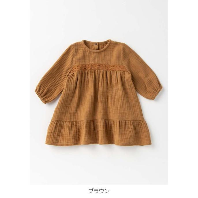 親子コーデ  ANGELIEBEオリジナル Wガーゼ切り替え レース ワンピース ＆ ブルマ セット ベビー服 女の子 かわいい おしゃれ キッズ｜angeliebe｜15