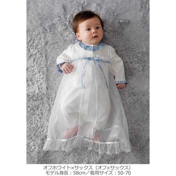 ANGELIEBE セレモニードレス ベビー 新生児 日本製 オーガンジー ANGELIEBE セレモニードレス ベビー 新生児 日本製 オーガンジー