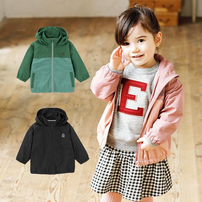 ジャンパー ベビー服 Ampersand フード 収納可 バイカラージャンパー 