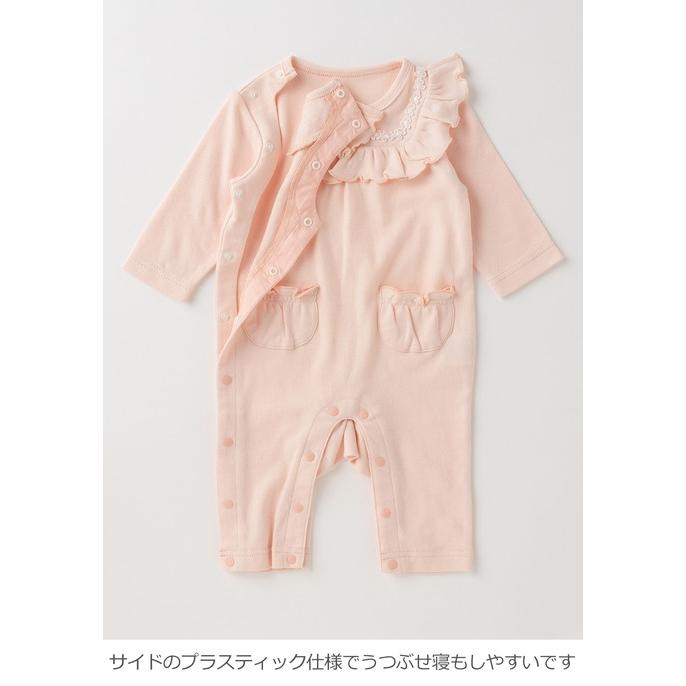 kids zoo（キッズズー） ベビー服 ロンパース 70 長袖 セレモニー 白 