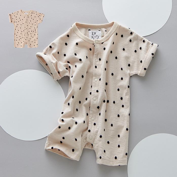 ベビー服 La Stella ドットジャガードロンパース 赤ちゃん ベビー用品 半袖 かわいい おしゃれ Angeliebe Paypayモール店 通販 Paypayモール