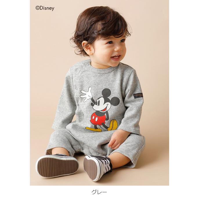 ミッキー ベビー服 F O Kids ディズニー キャラクター ロンパース 赤ちゃん 長袖 女の子 男の子 グレー ネイビー 60 70 80 Angeliebe 通販 Yahoo ショッピング