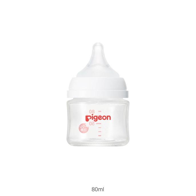 Pigeon 哺乳瓶 ピジョン 母乳実感 哺乳びん ガラス 耐熱 80ml 0