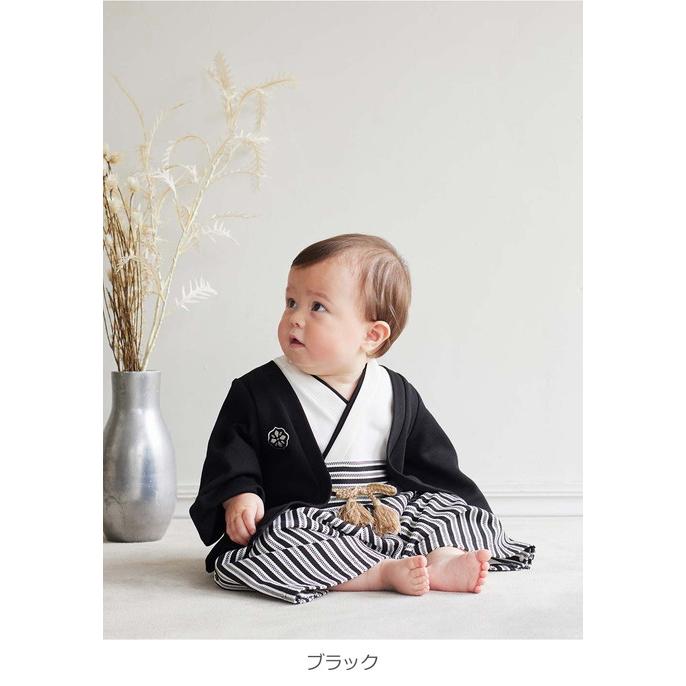 ベビー袴　キッズ袴　オーガンジー袴　男の子袴　初節句　お食い初め ANGELIEBE（エンジェリーベ） ベビー袴 ロンパース ベビー服 お