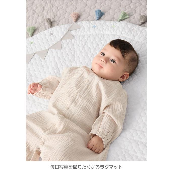 ANGELIEBE サニーラグマット プレイマット タッセル ベビー ANGELIEBE サニーラグマット プレイマット タッセル ベビー