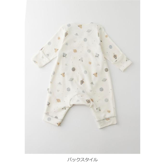 バーバリー　ロンパース　長袖　ベビー　星　総柄　モノグラム　白　黒　現行タグ バーバリー ロンパース 長袖 ベビー 星 総柄 モノグラム 白 黒