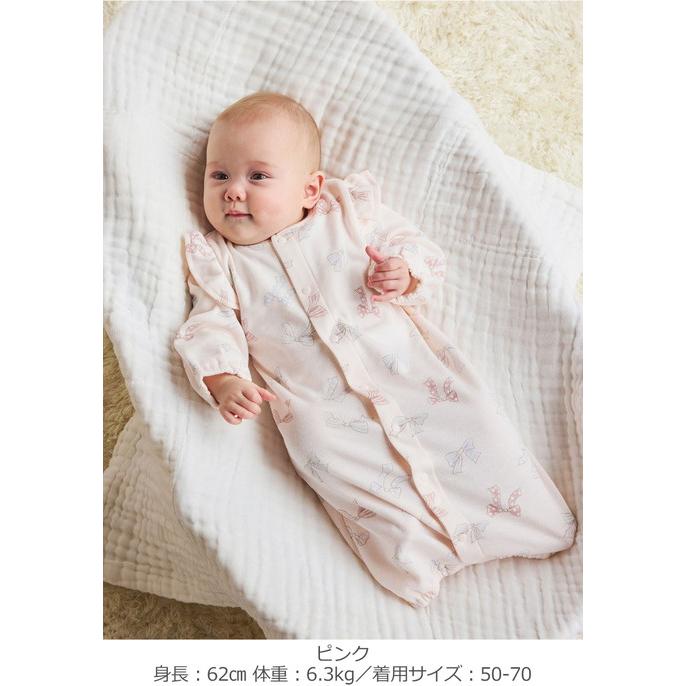 ANGELIEBE（エンジェリーベ） ベビー服 ロンパース 60 70 長袖 新生児