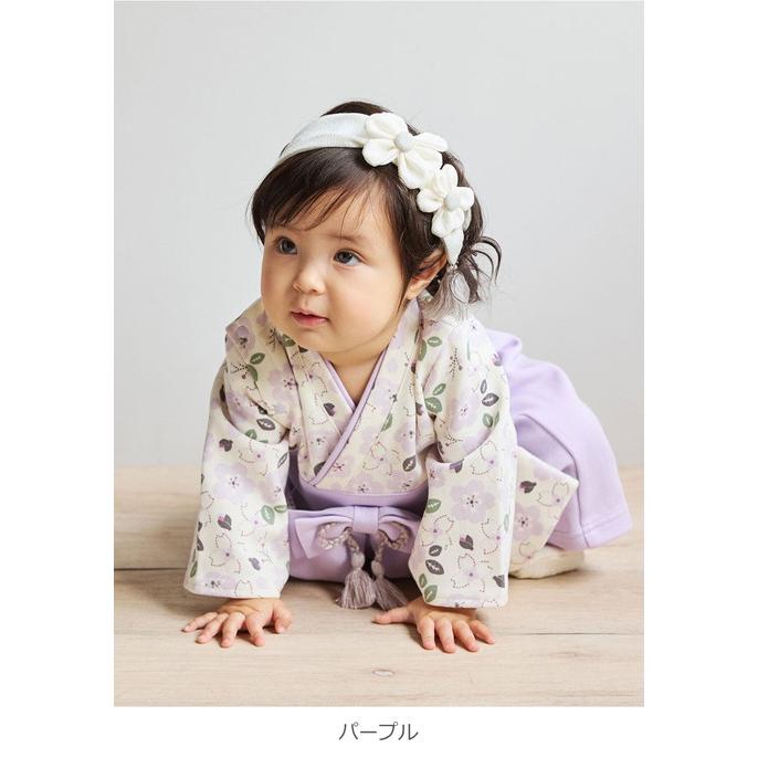 ANGELIEBE（エンジェリーベ） ベビー服 袴ロンパース 男の子 女の子 70 