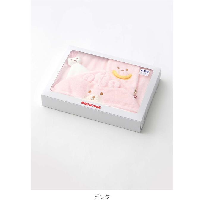 ベビー バス 無撚糸バスポンチョセット 出産祝い ギフト プレゼント ミキハウス 赤ちゃん 出産準備 男の子 女の子 エンジェリーベの画像