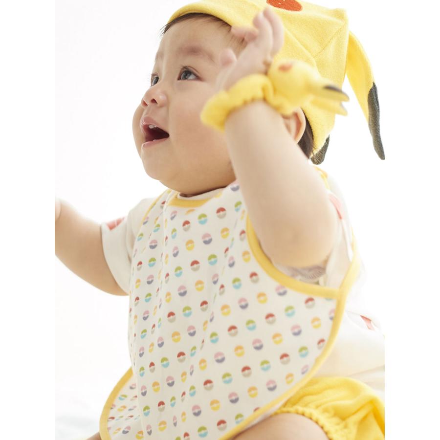 モンポケ ギフト エプロンセット monpoke 赤ちゃん 男の子 女の子 ピカチュウの画像