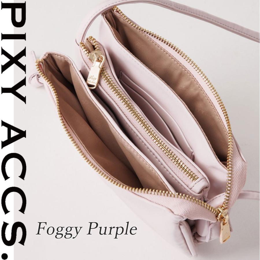 保証付 返品OK 日本正規代理店 PIXY ACCS. ピクシーアックス PX230012 レディース ソフトレザー ロゴ ショルダーバッグ ミニバッグ 台湾 〓注柔軟迷〓包_10