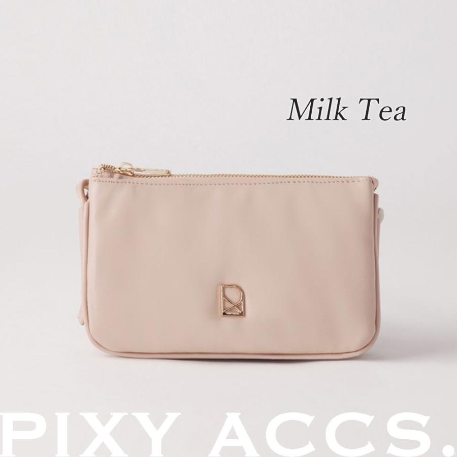 保証付 返品OK 日本正規代理店 PIXY ACCS. ピクシーアックス PX230012 レディース ソフトレザー ロゴ ショルダーバッグ ミニバッグ 台湾 〓注柔軟迷〓包_11