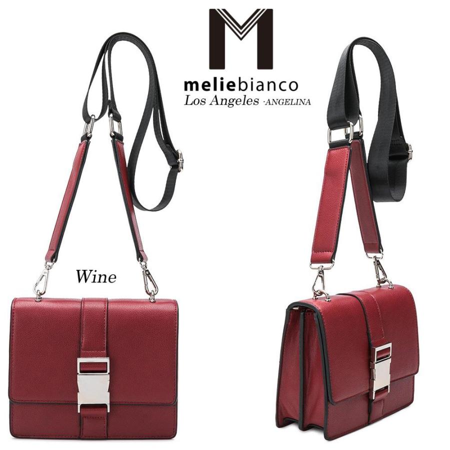 限定品 Melie Bianco（メリービアンコ）AM6022 Stalking 掲載 レディース ショルダーバッグ ウエストポーチ ボディーバッグ ビーガン スクエアバッグ melie bianco（メリービアンコ） 限定品 Melie Bianco（メリービアンコ