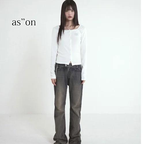ason as\"on アズオン カーディガン ブラック 黒 韓国 シズニルック 日本未入荷 正規品 保証付き 2026 as