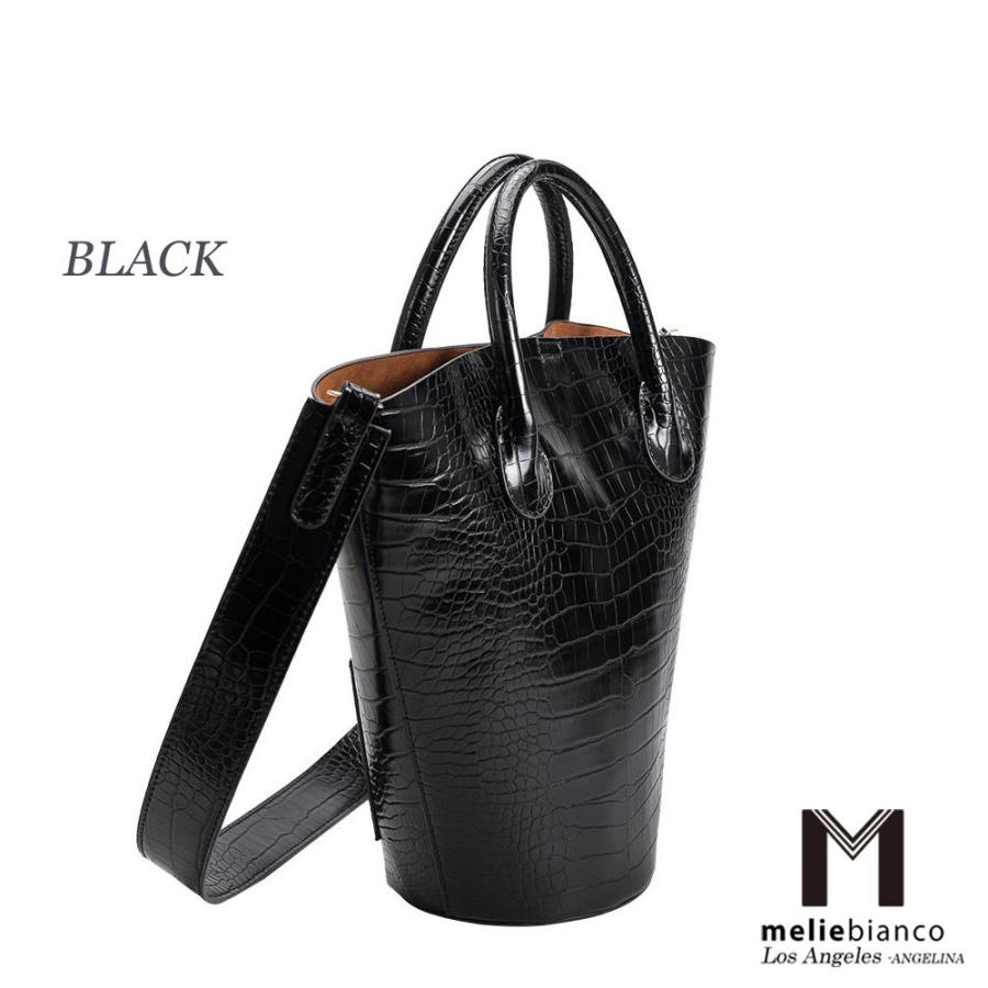 限定品 Melie Bianco（メリービアンコ）TM5736 Nicole レディース ビーガンレザー クロコ柄バケツ型ハンドバッグ ショルダー アニマル柄 バケット melie bianco（メリービアンコ） 限定品 Melie Bianco（メリービアンコ