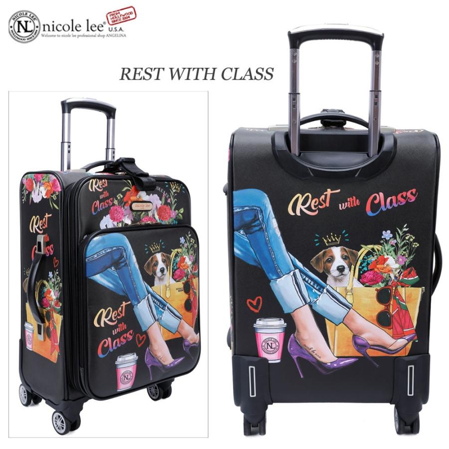 数量限定 Nicole Lee ニコールリー Lg14 ガールプリント 32l キャリーバッグ キャリーケース 旅行 海外 フラワー アニマル柄 アンティーク C6 Angelina 通販 Yahoo ショッピング