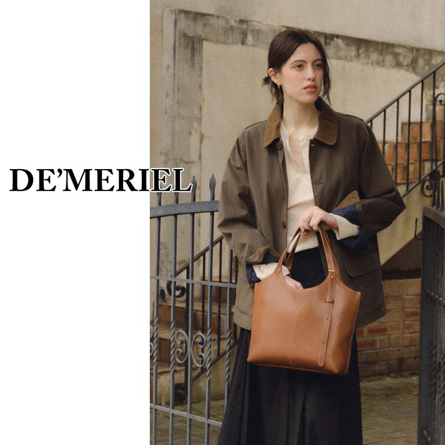 保証付 返品OK   日本　正規品  2026 日本未入荷ブランド DE MERIEL ドゥメリエル ベストセラー 90 ヴェネタ バッグ ミディアム レザー トートバッグの画像
