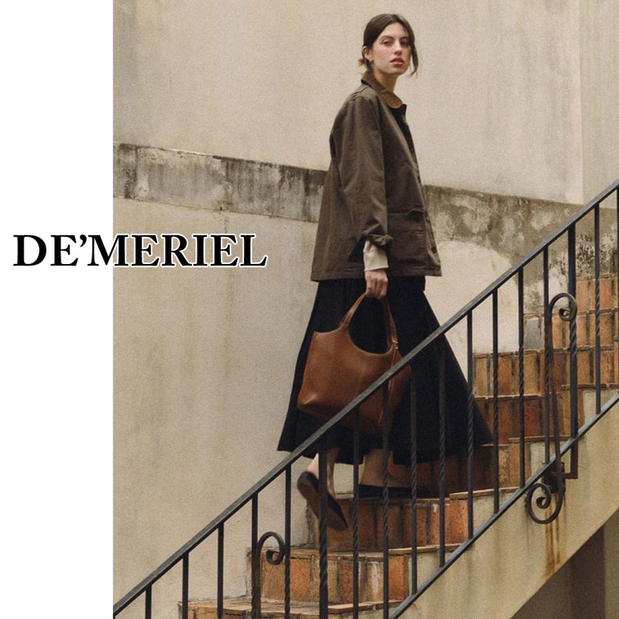 保証付 返品OK   日本　正規品  2026 日本未入荷ブランド DE MERIEL ドゥメリエル ベストセラー 90 ヴェネタ バッグ ミディアム レザー トートバッグの画像