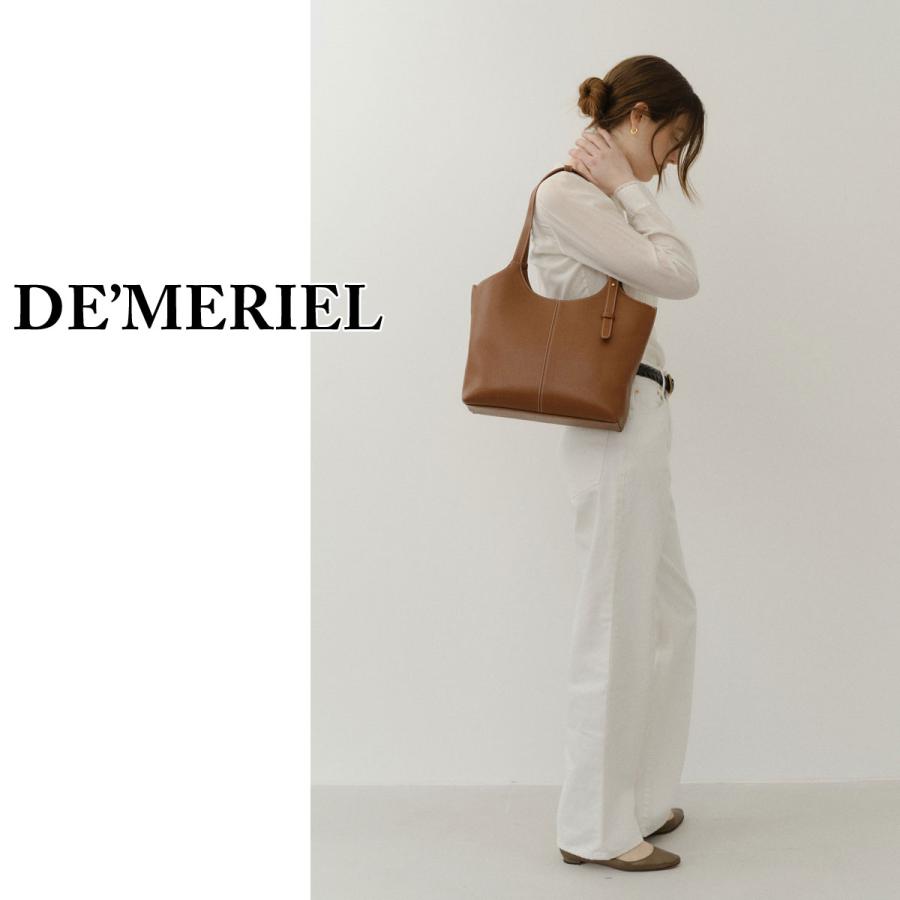 保証付 返品OK   日本　正規品  2026 日本未入荷ブランド DE MERIEL ドゥメリエル ベストセラー 90 ヴェネタ バッグ ミディアム レザー トートバッグの画像