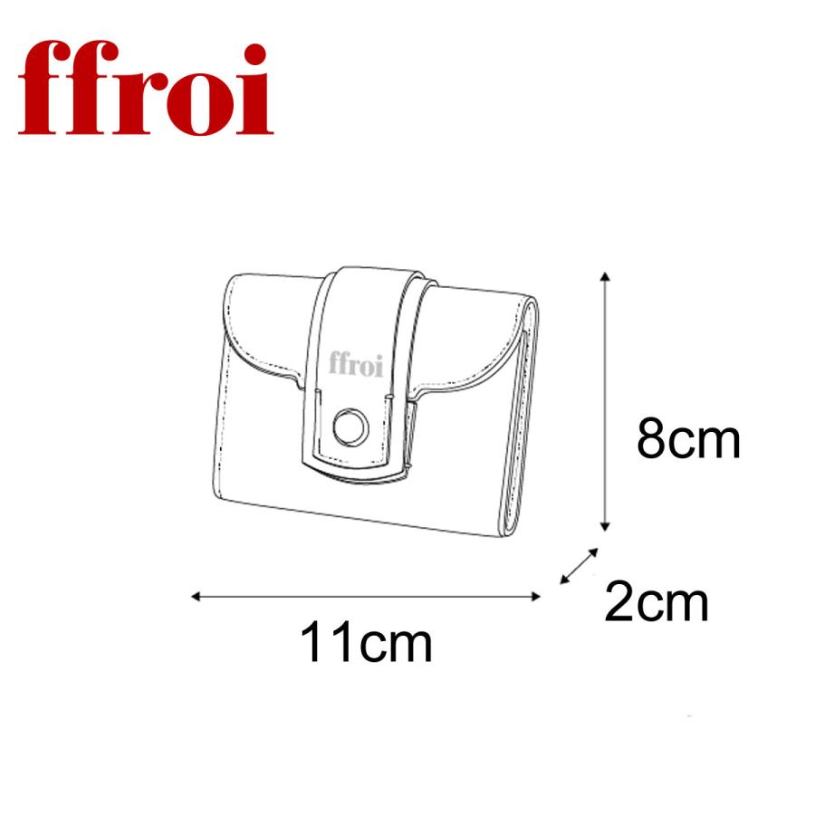 保証付 返品OK  ffroi 正規品 2026 日本未入荷ブランド フロイ プルア aver wallet 大人気 韓国 折りたたみ財布 コンパクト ショートウォレット 本革 レザーの画像