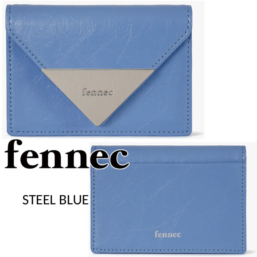 fennec 財布 キャンディーブルー CRINKLE TRIANGLE FENNEC] CRINKLE TRIANGLE DOCO WALLET 三段財布 韓国人気 (Fennec