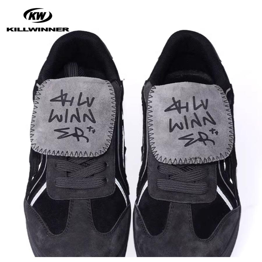 【あさん専用】KILLWINNER スニーカー　BLACK & gray KILLWINNER レトロ厚底チャンキースニーカー - Black and Gray