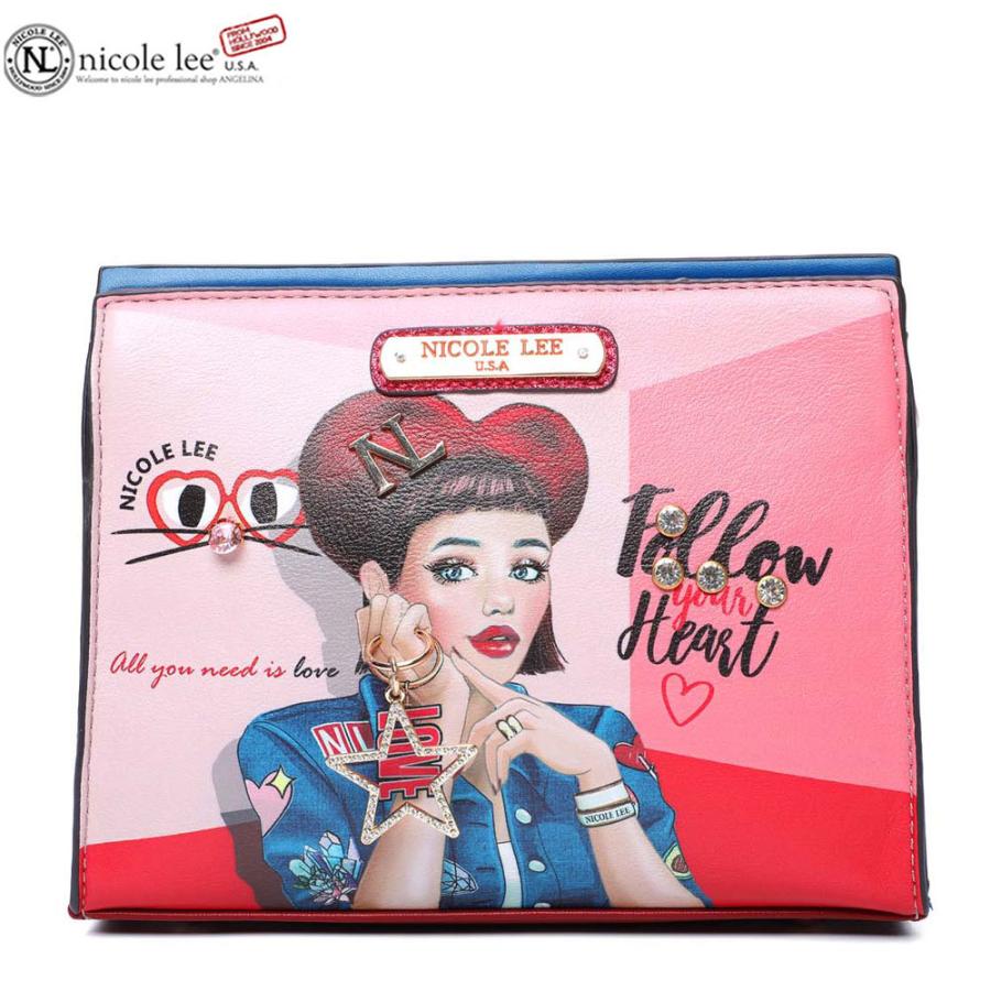 数量限定！NICOLE LEE ニコールリー DTL16015 DAISY TAKES LOVE レディース ハート デイジー ガール ミニショルダーバッグ ビジュー 小さめ ポーチ ショルダー ビーガンレザー ヴィーガン ブランド バック 30代 40代 20代 春夏秋冬SDGsサスティナブル50代60代　ニコルリー Nicole Lee（ニコールリー） 数量限定！NICOLE LEE DTL16015 DAISY