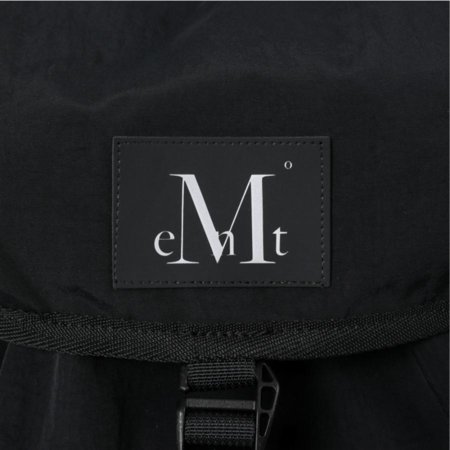 【未使用に近い】eMt ロゴ入り ブラック リュックサック MUCENT（ムセント） 2026新ブランド！保証付 返品OK 日本 未入荷