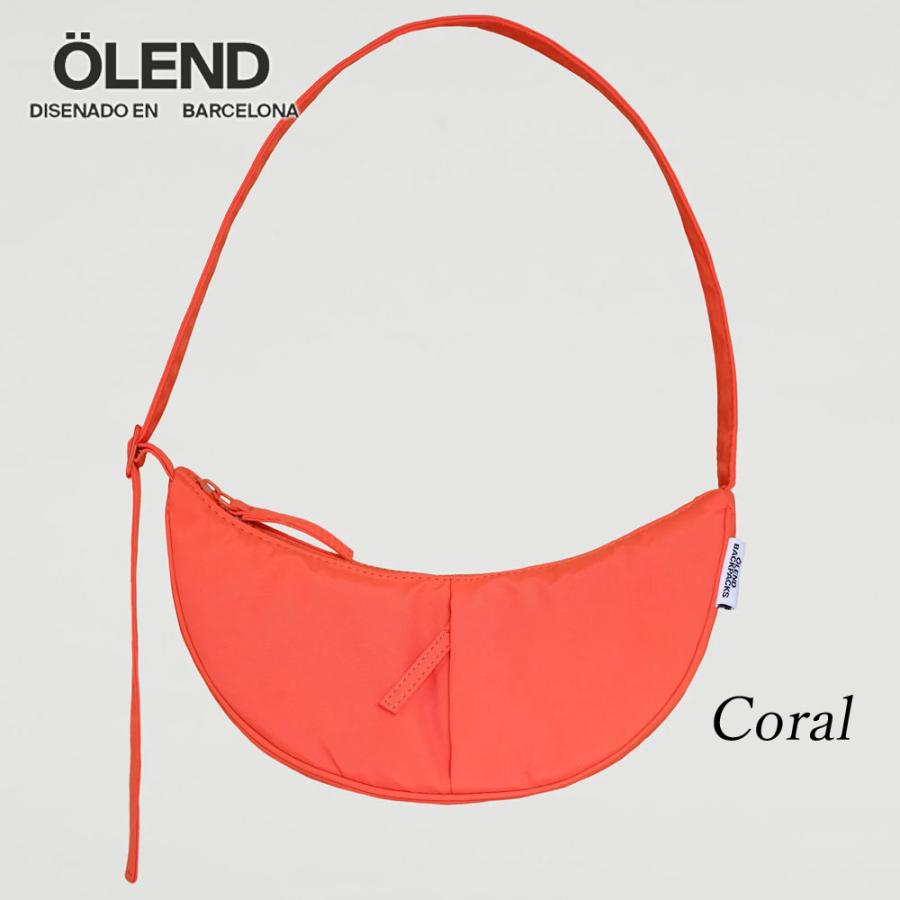 ÖLEND BACKPACKS Mini ムーンショルダーバッグ コーラル ÖLEND BACKPACKS Mini ムーンショルダーバッグ コーラル