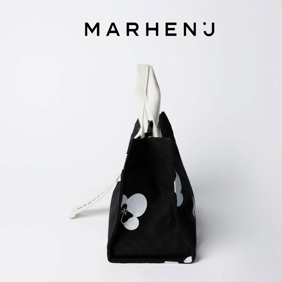 2026新ブランド！保証付 返品OK  MARHEN.J 日本 正規品  マルヘンジェイ Disney Rico Bag ブラック ミッキーマウス キャンバス トートバッグ ハンドバッグの画像
