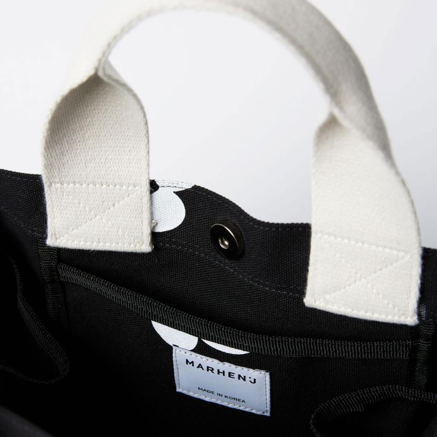 2026新ブランド！保証付 返品OK  MARHEN.J 日本 正規品  マルヘンジェイ Disney Rico Bag ブラック ミッキーマウス キャンバス トートバッグ ハンドバッグの画像