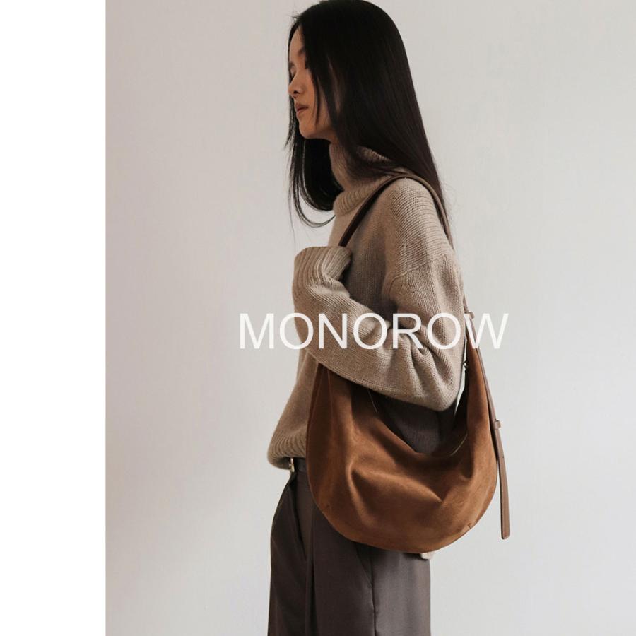 お値下げ中　MONOROW ブラウン ショルダーバッグ 保証付 返品OK 日本 正規品 MONOROW モノロウ 2026 日本未入荷ブランド