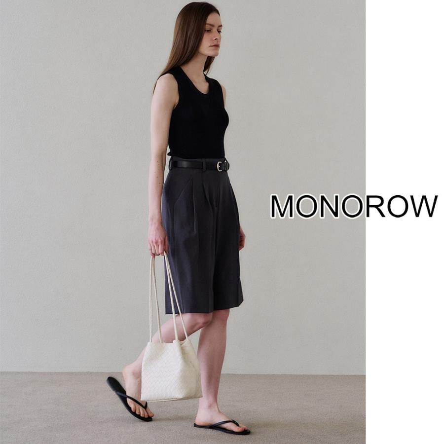 保証付 返品OK   日本　正規品  MONOROW モノロウ 2026 日本未入荷ブランド JURI BAG モノロー 韓国 フォーマル ショルダーバッグ 編み込みメッシュバッグの画像