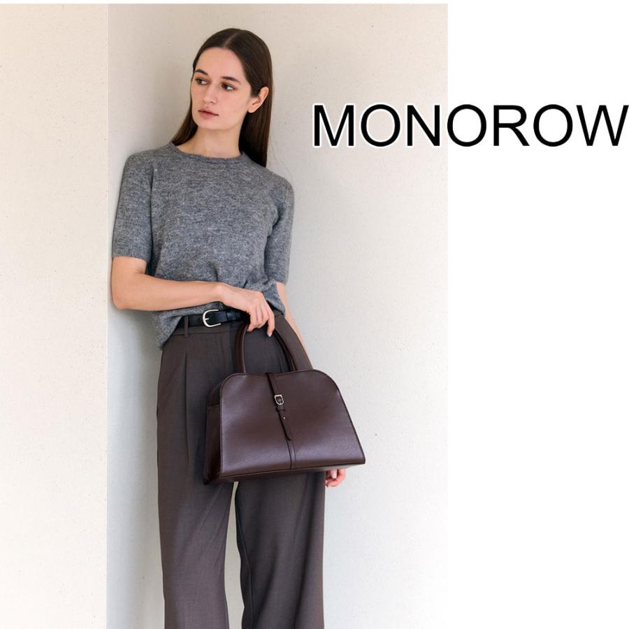 保証付 返品OK 日本　正規品 2026 日本未入荷ブランド MONOROW モノロウ BLANC MEDIUM BAG モノロー 韓国 大人気 フォーマル トートバッグ 2WAY ショルダー_12