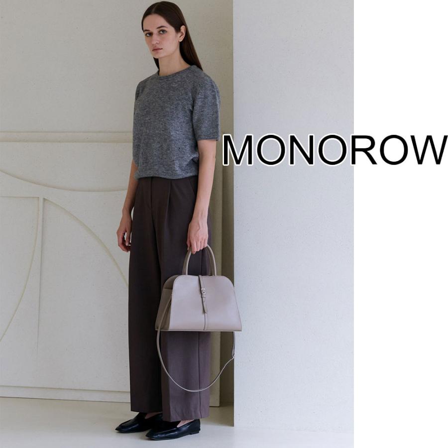 保証付 返品OK 日本　正規品 2026 日本未入荷ブランド MONOROW モノロウ BLANC MEDIUM BAG モノロー 韓国 大人気 フォーマル トートバッグ 2WAY ショルダー_4
