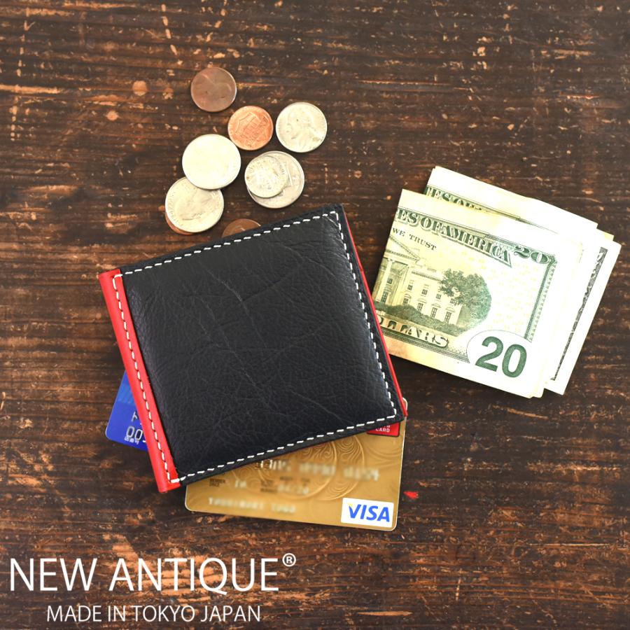 オーダーメイド 　メルセデス・ベンツポルシェBMWレザー二つ折り財布 ミニ スマート キャッシュレス 薄い 大きいNEW ANTIQUE ニューアンティークトーマスウェア社ハンドメイドカード本革日本製送料無料レクサスブッテーロブライドル911マセラティランボマネークリップカード メルセデスベンツポルシェBMWレザー二つ折り財布 ミニ スマート