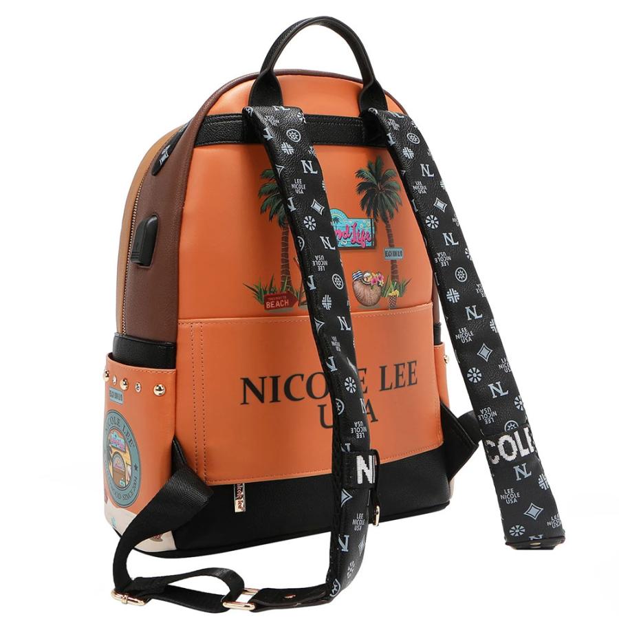 2026 数量限定！NICOLE LEE ニコールリー USB12769L レディース ポーチ付 リュックサック 18L USBポート付 バックパック 大きめ マザーズバッグ 旅行_14
