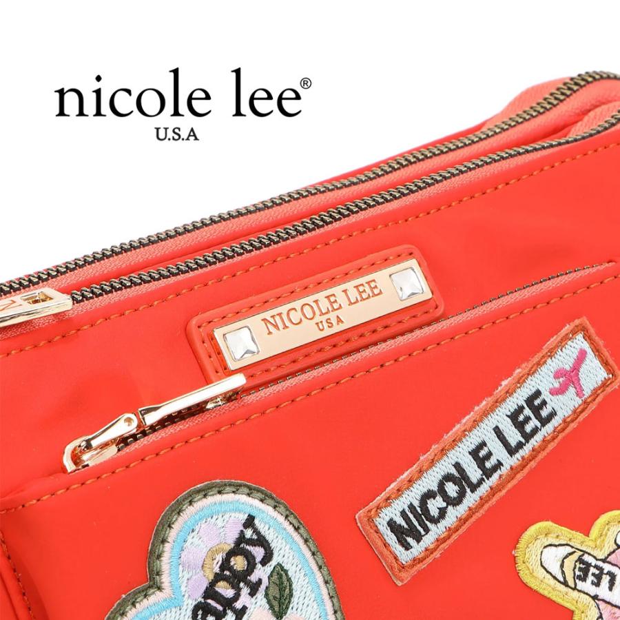 ゆきんこ様 アコーディオンお財布ショルダーバッグ ジョリーフルール Nicole Lee（ニコールリー） 数量限定 N17233 カラーパッチ