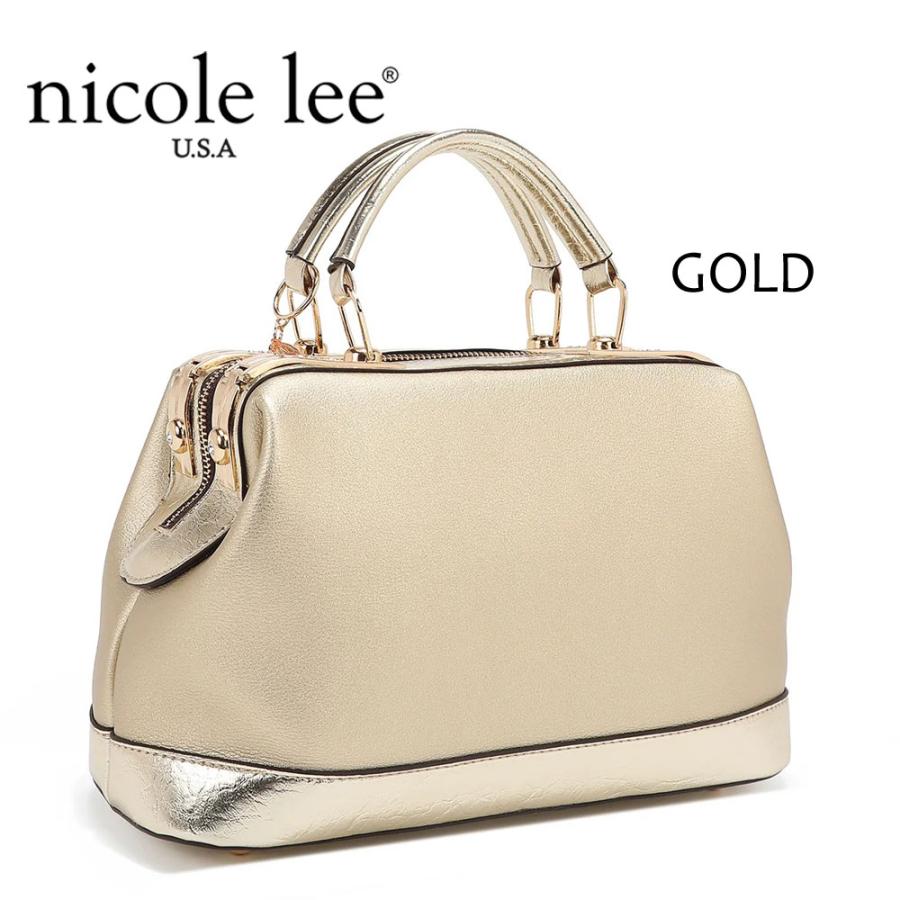 【激レア 未使用級 希少色】ヒューゴボス　2WAY　ハンドバッグ　ゴールド　金色 Nicole Lee（ニコールリー） 数量限定 P17208 CALISTA HANDBAG