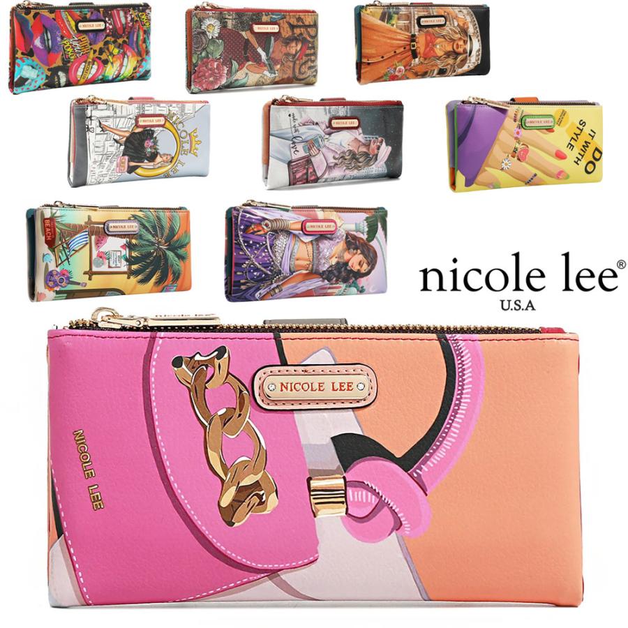 Nicole Lee（ニコールリー） 2025 新作 PRT7455 フラワー 長財布