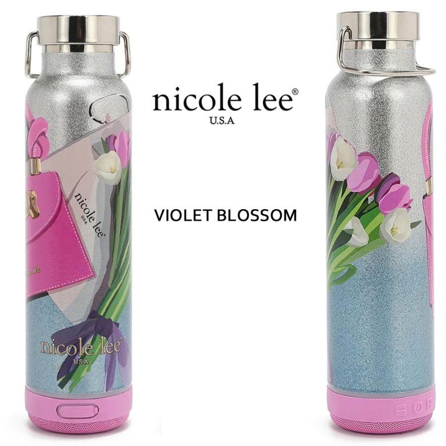 数量限定 NICOLE LEE ニコールリー T7824 Bluetoothスピーカー付きタンブラー 600 mL 保冷 保温 ドリンクホルダー 水筒 ステンレス鋼 充電式バッテリー_9
