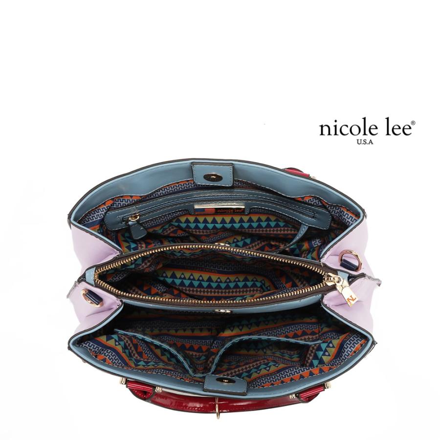 数量限定 NICOLE LEE ニコールリー DCT17258 DREAMCOMESTRUESATCHELBAG トートバッグ ハンドバッグ  2WAY ショルダーバッグ パステルカラーの画像