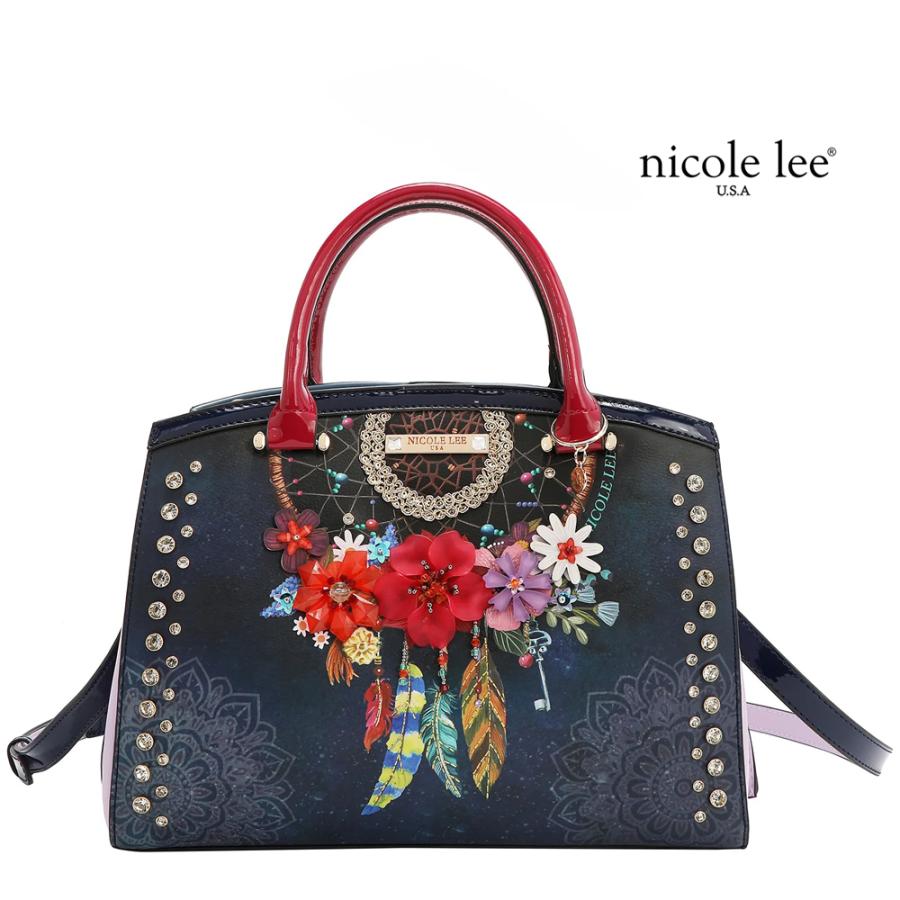 数量限定 NICOLE LEE ニコールリー DCT17258 DREAMCOMESTRUESATCHELBAG トートバッグ ハンドバッグ  2WAY ショルダーバッグ パステルカラーの画像