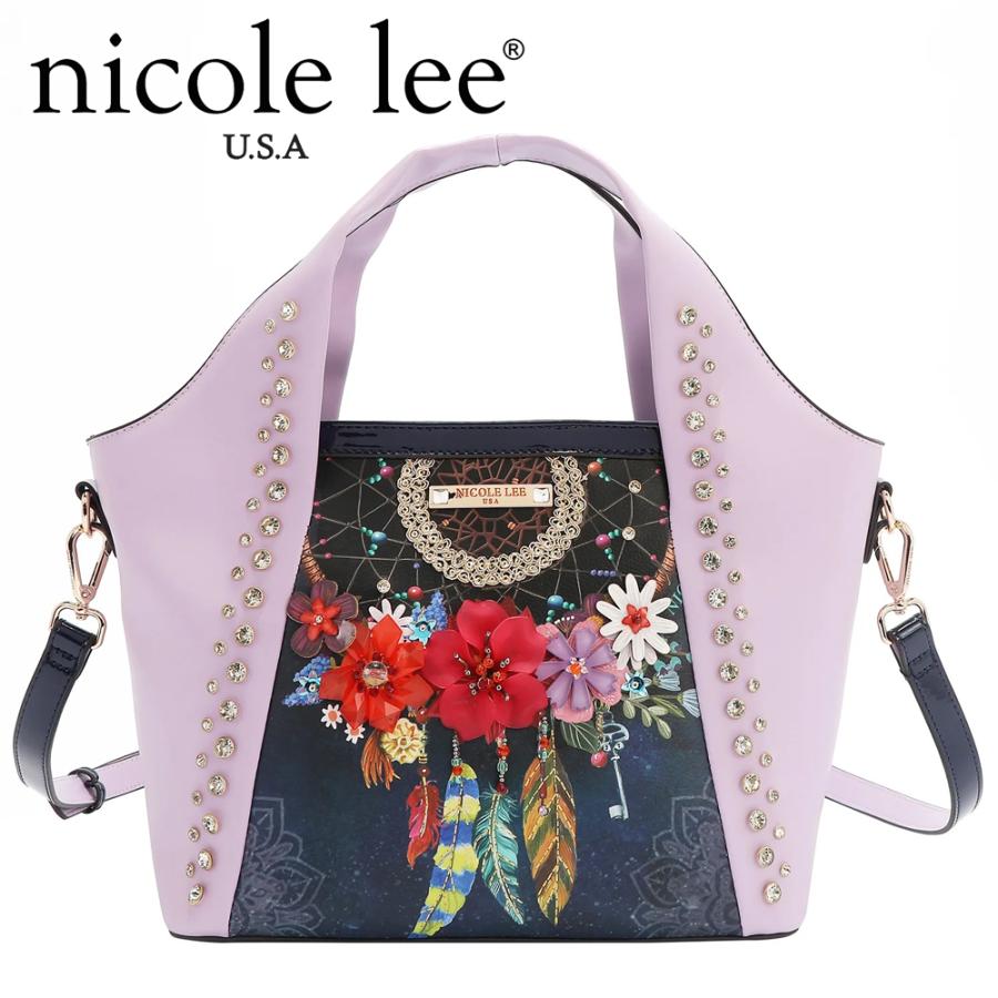 【新品未使用】NICOLE LEE スパンコールピンクハンドバッグ 2025新作 数量限定 NICOLE LEE ニコールリー DCT17258