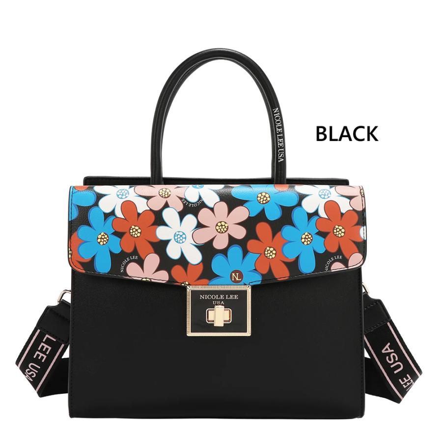 数量限定 NICOLE LEE ニコールリー FLO17474 FLORAL POP SATCHEL BAG 